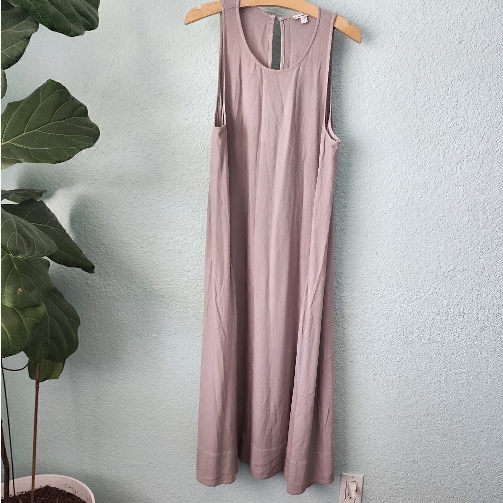 Standard James Perce side pocket lagenlook minimalist freestyle maxi dress